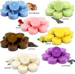 Soy Wax Scented Tea Lights (Bulk Pack) — Lavender Aromatherapy Candles to Help Relieve Stress & Promote Relaxation | Clear Cup Design with Long-Lasting Scent | Ideal for Spa & Bath Time | Pack of 12