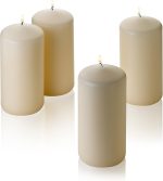 French Vanilla Scented Pillar Candle — 6 Inches Tall x 3 Inches Wide, 4-Pack