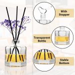 Gift Set: 5-Piece Glass Diffuser Bottle Collection – Clear, Empty Bottles that Double as Decorative Vases; Includes an Abundance of Reed Sticks; Perfect for DIY Perfumes & Aromatherapy Blends; Ideal for Home & Office Desktop Decor, Weddings, and Gifts for Women.
