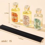 3-Piece Reed Diffuser Set — Linen, Eucalyptus, and Citrus Scented Essential Oil Diffusers (Includes 15 Reeds); A Top Choice for Home, Bathroom, and Office Decor; Each Bottle is 1.7 fl oz (Total Capacity: 5.1 fl oz) oz