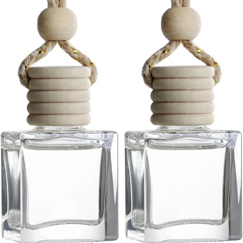 2- Pack Mahogany Coconut Car Air Freshener Hanging Long Lasting Car Scent Essential Oil Diffuser Car Perfume Inspired Fragrances for Men and Women by