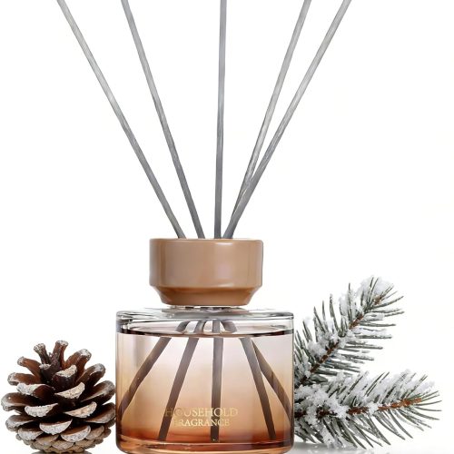 Reed Diffuser Set – 3.38 fl oz (100ml) "Black Ice" Scented Diffuser Oil | Includes 5 Premium Reed Sticks | Home Fragrance for Bathrooms, Bedrooms, and Living Rooms | Aromatherapy Diffuser | Shelf Decor Accent.