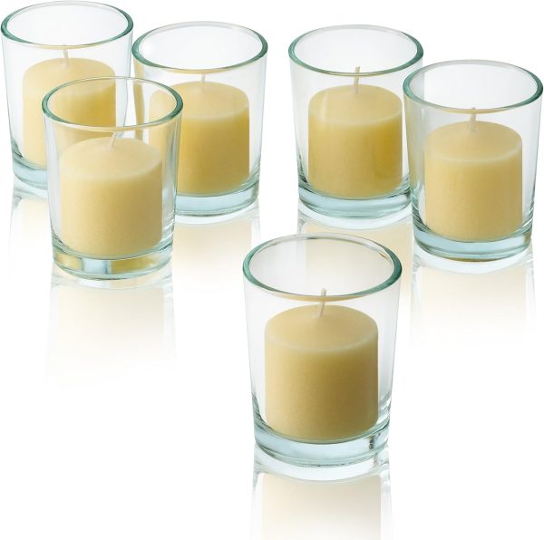 French Vanilla Scented Candles — 12-Pack Mini Cup Candles, 10-Hour Burn Time