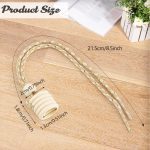 100 Pcs Hanging Car Air Freshener Bottle Caps Perfume Bottle Wooden Cap Essential Oil Diffuser Replacement Lids with Hanging String for Auto Ornaments Decor Fragrance